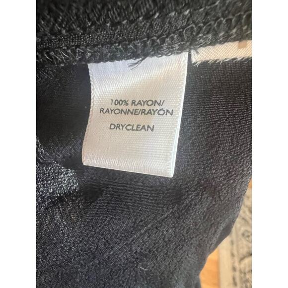 THE LOFT SHEATH DRESS BLACK AND WHITE CAPM SLEEVE WOMENS SIZE ZERO - Picture 8 of 10